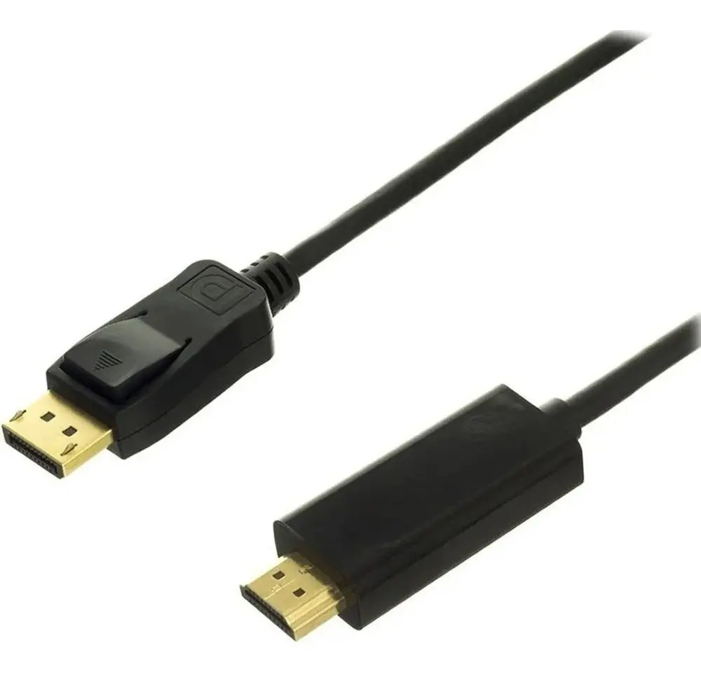 Cabo DisplayPort para HDMI 1,8m preto