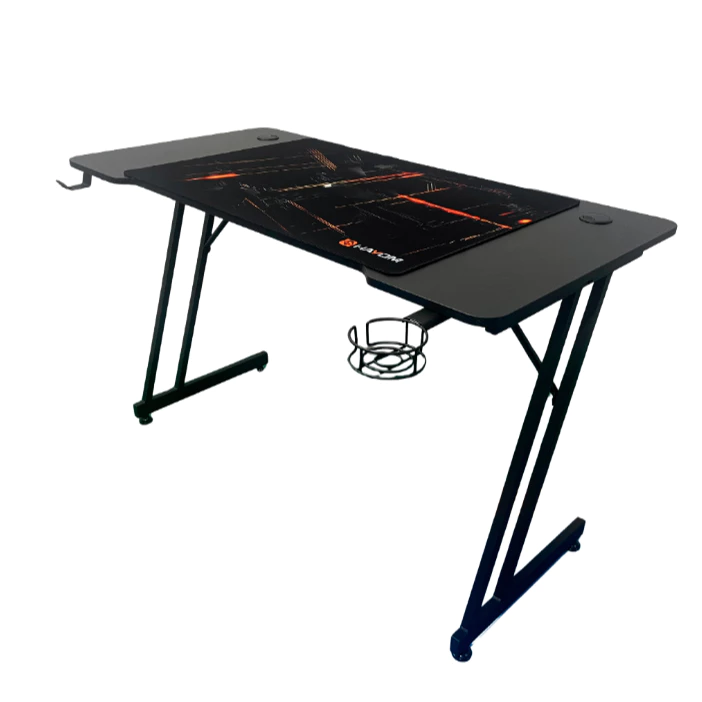 Mesa Gamer Hayom Slim RGB MG1002 preta com mousepad