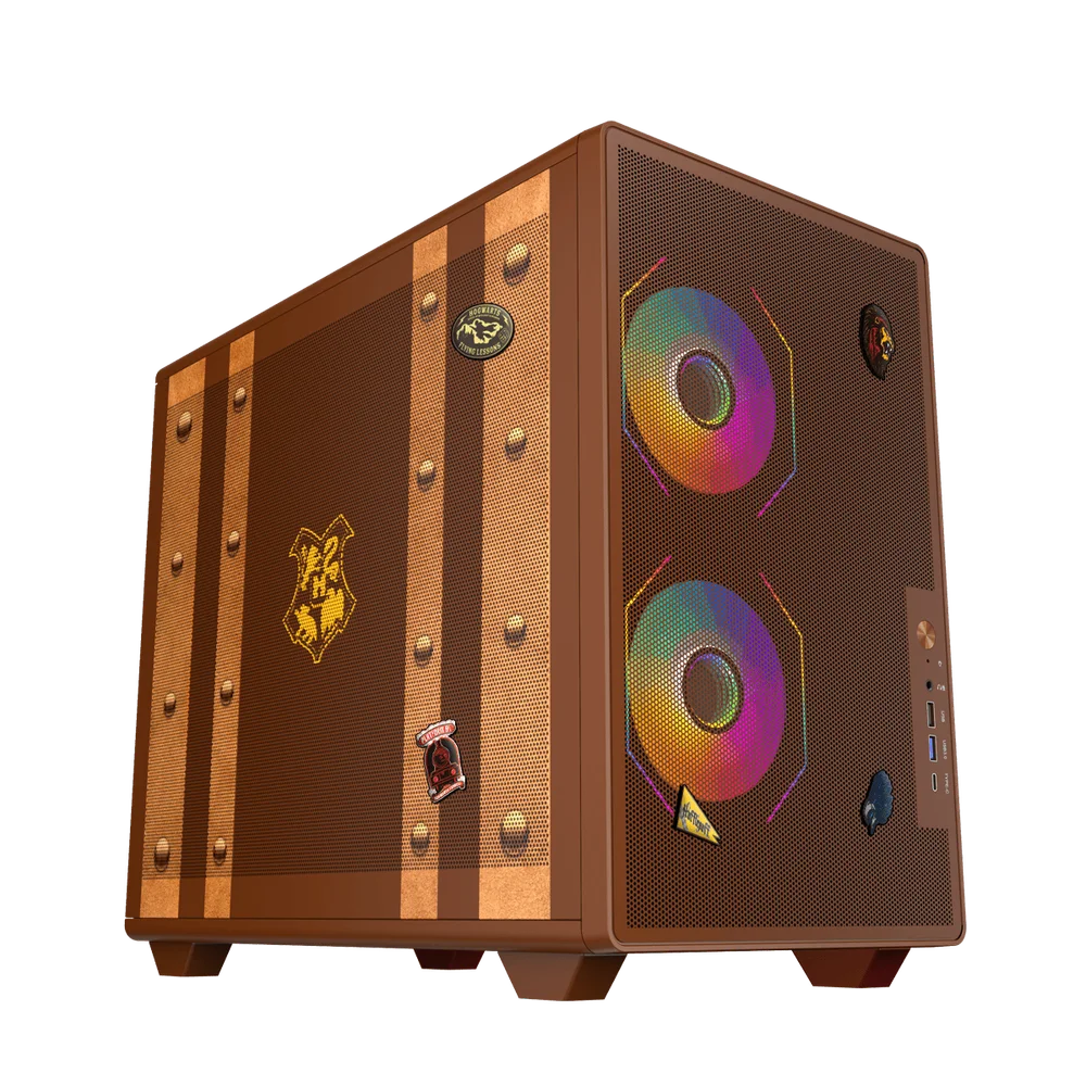 Gabinete Redragon Harry Potter Magic Trunk HP-945 marrom