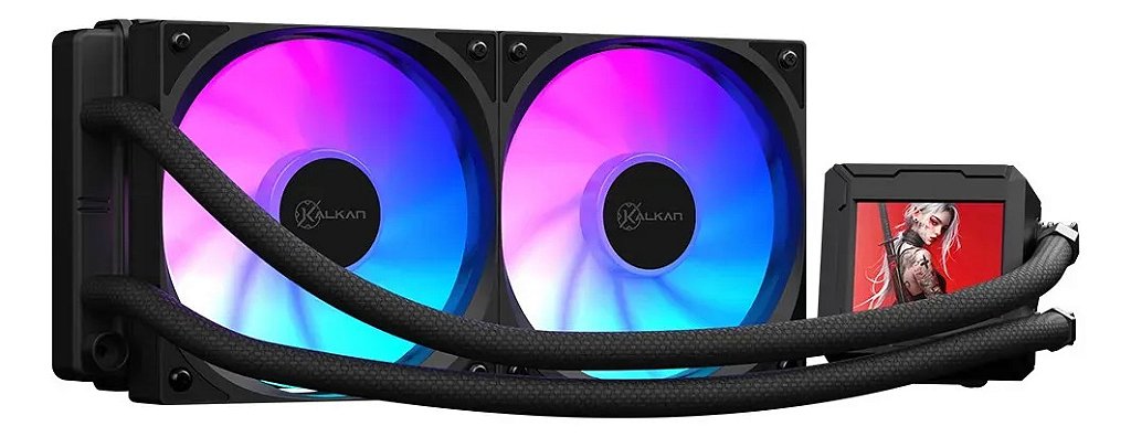 Detalhes do Kalkan Aura LCD 240 e sua tela personalizável