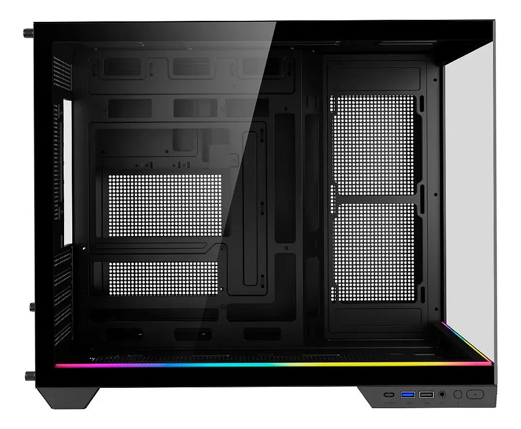 Detalhes do gabinete Kalkan Saga RGB