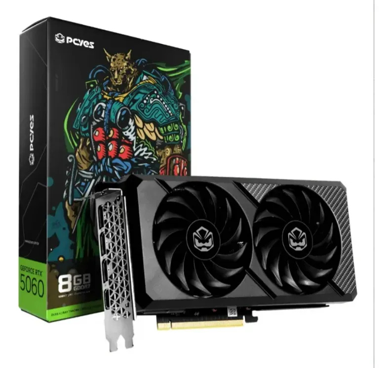 Placa de vídeo PCYes GeForce RTX 5060 8GB GDDR7 Dual Fan