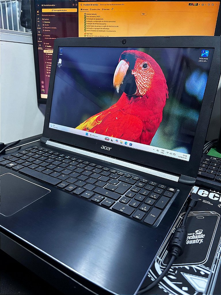 Detalhes do notebook Acer seminovo anunciado