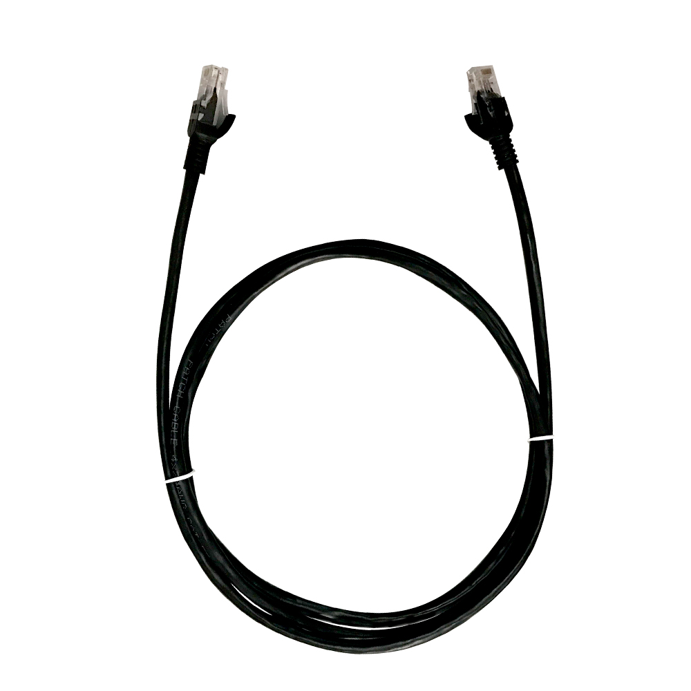 Detalhes de Cabo de Rede Cat6 Gigabit RJ45 2,5m Patch Cord Plus Cable Preto PC-ETH6U25BK