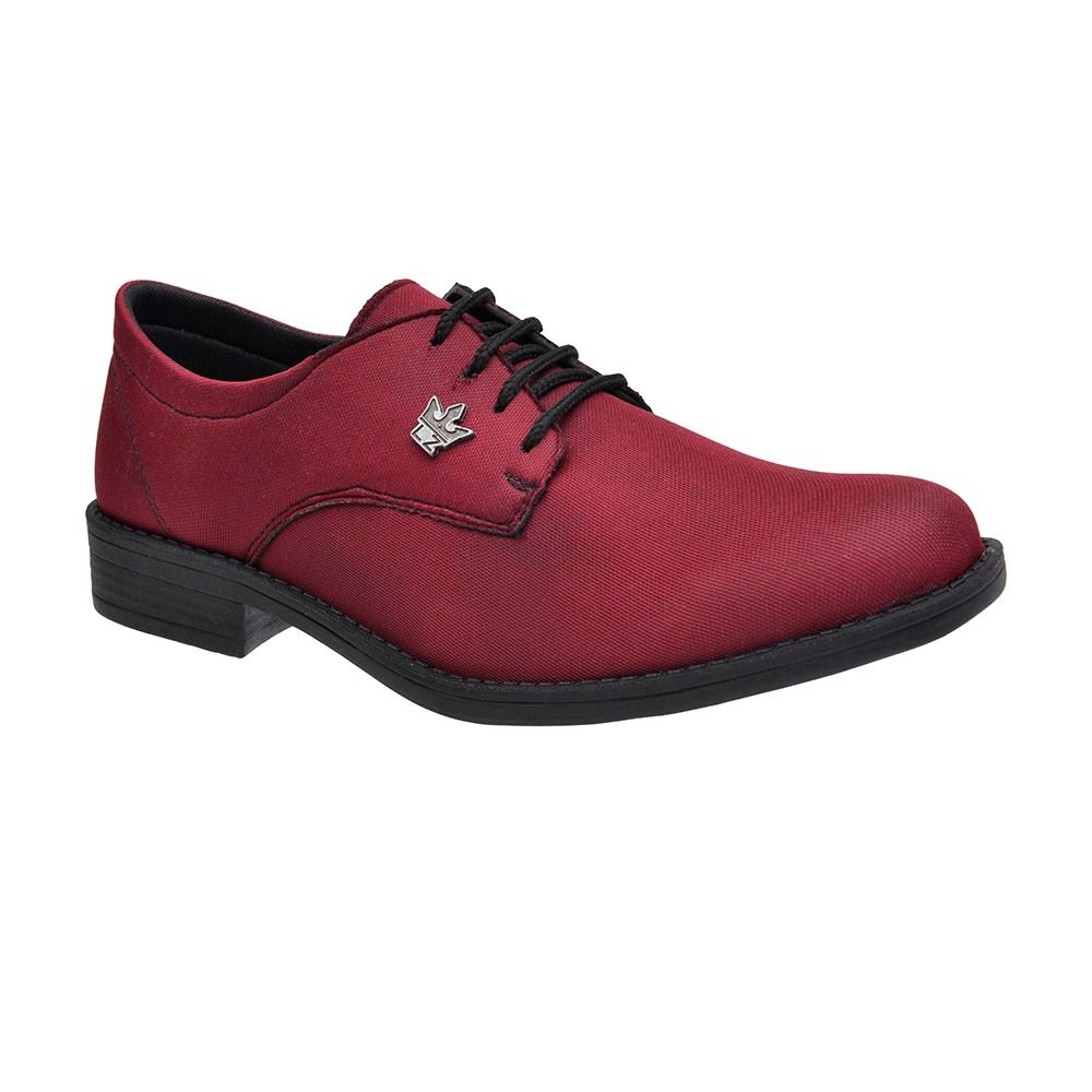 Sapato Casual Masculino Vermelho com Cadarço - Loja Santa Fé Calçados  Masculinos e Femininos Franca