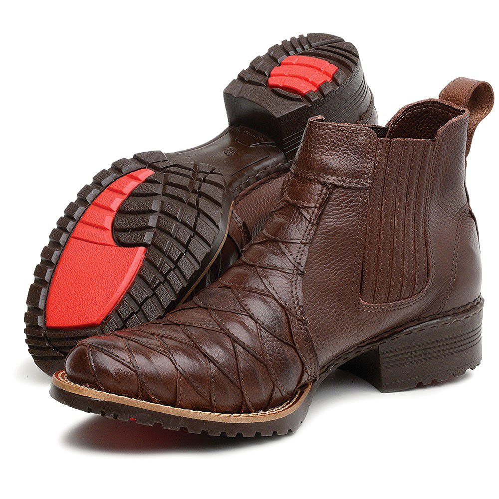 bota masculina country cano curto