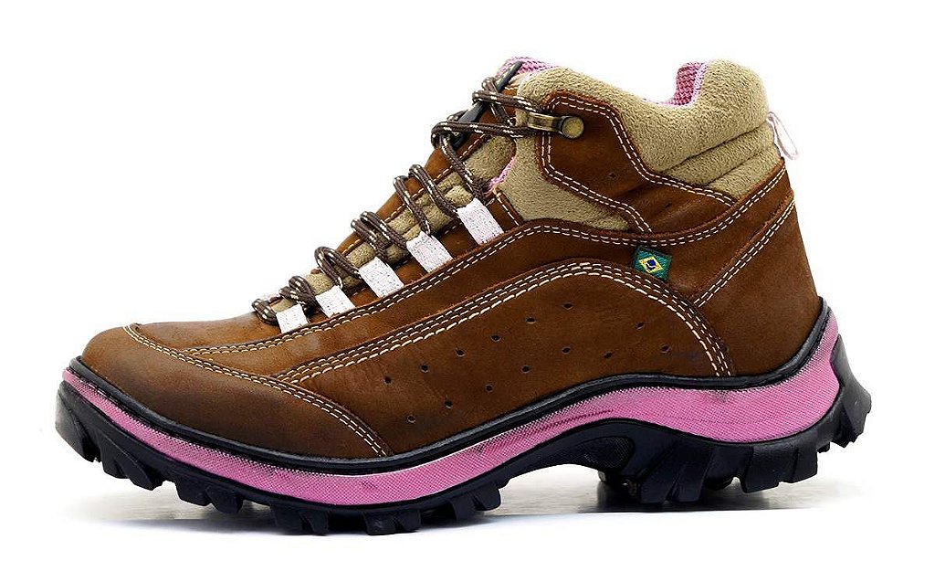 bota adventure feminino em couro nobuck