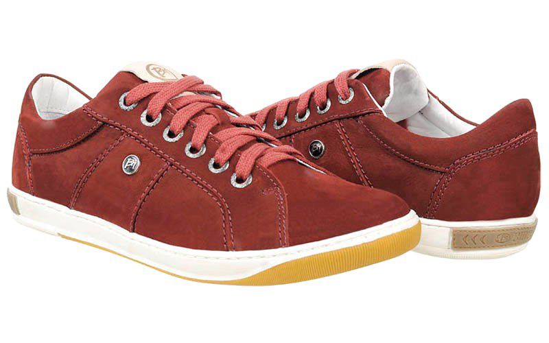 sapatênis couro nobuck