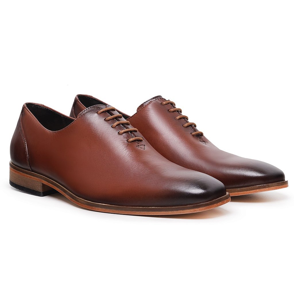 Sapato social masculino sola de best sale madeira