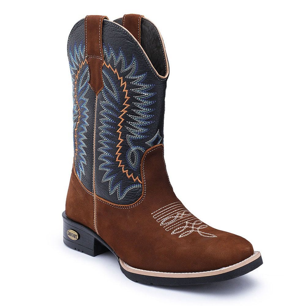 bota couro legitimo masculina