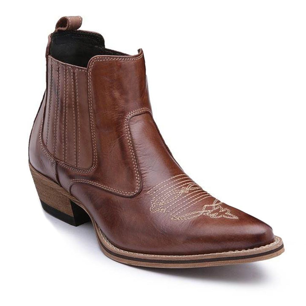 bota texana cano curto