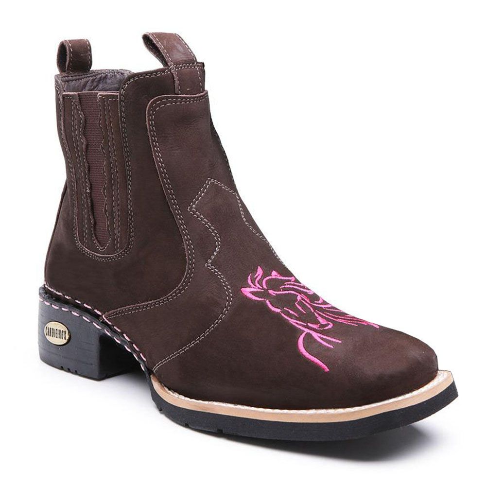 botas femininas bordadas