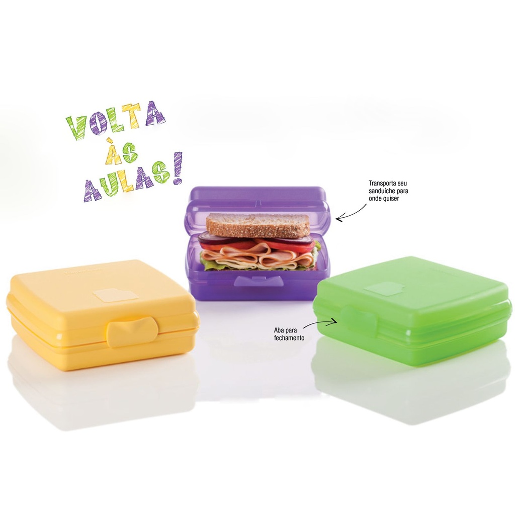 Tupperware Kit Tupper Snack Porta Lanche 3 Pecas - Loja Chefe