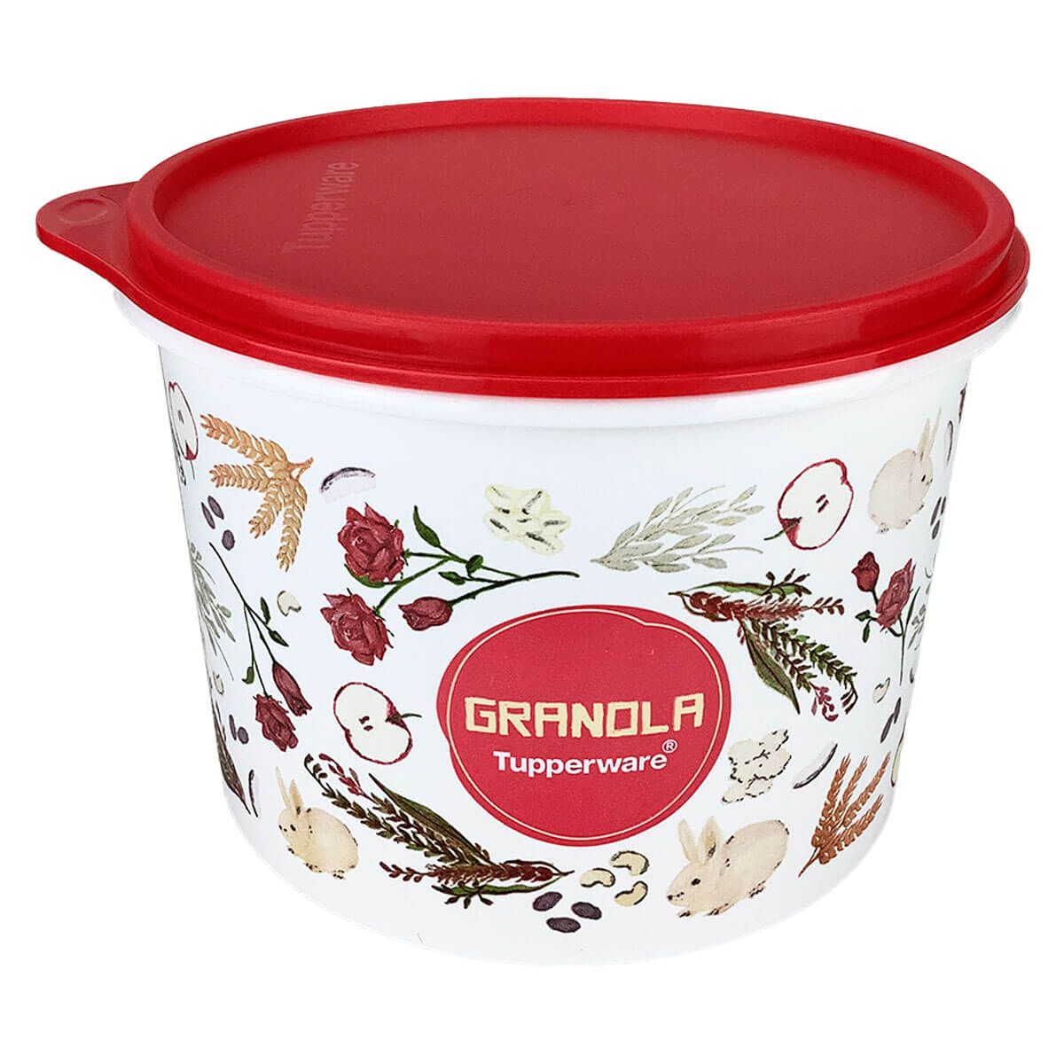 Tupperware Caixa Granola Floral 1,7 litro - Conserva muito