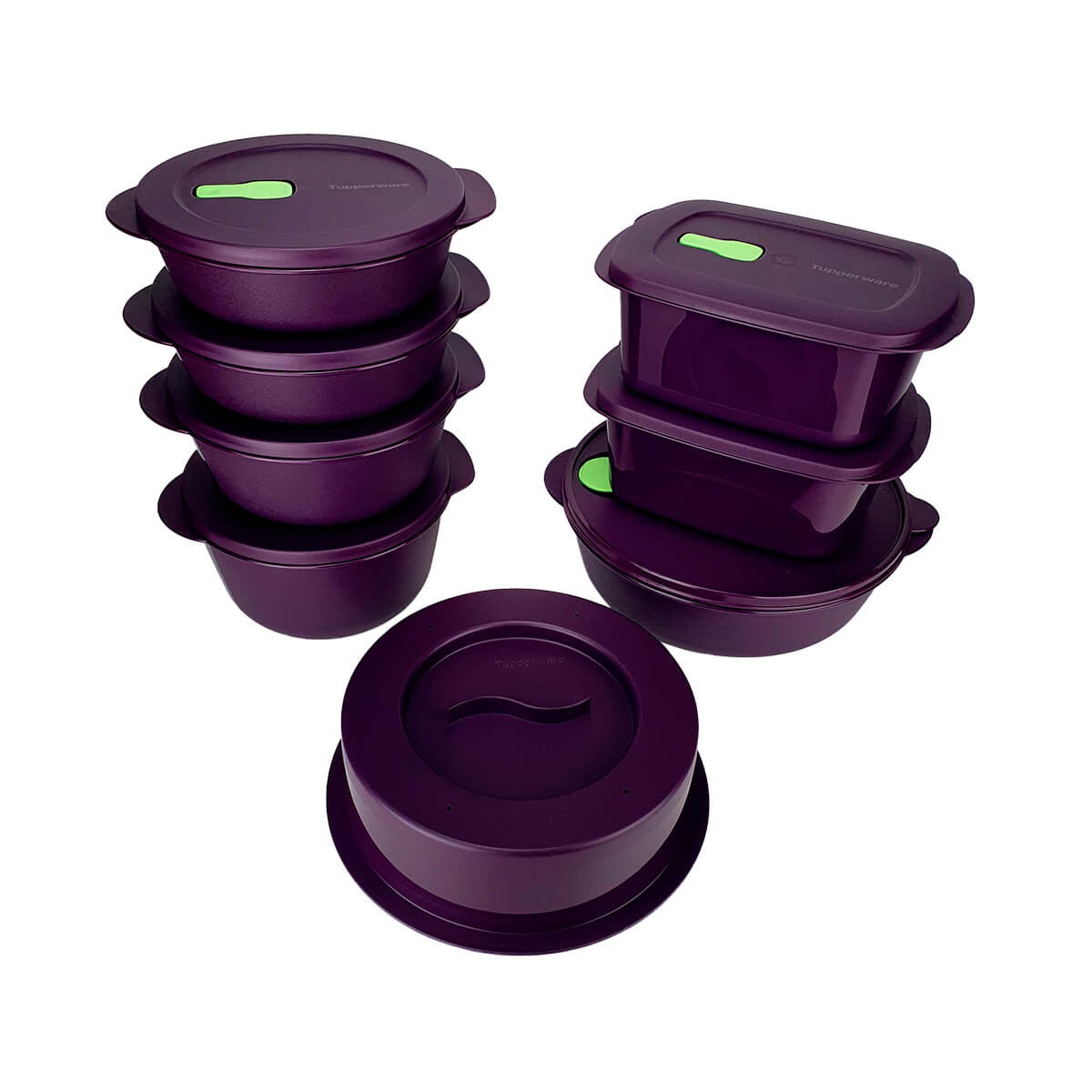 Kit Tupperware PDA 11/2022 Micro-ondas Roxo 8 peças - Comprar