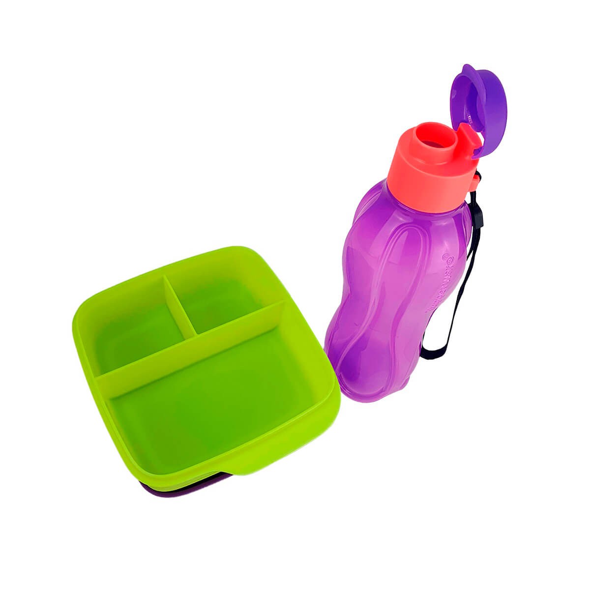 Tupperwareエコボトル500ml4本セット Kit Tupperware Garrafa Eco Tupper 500ml + Basic Line 550ml Amarelo