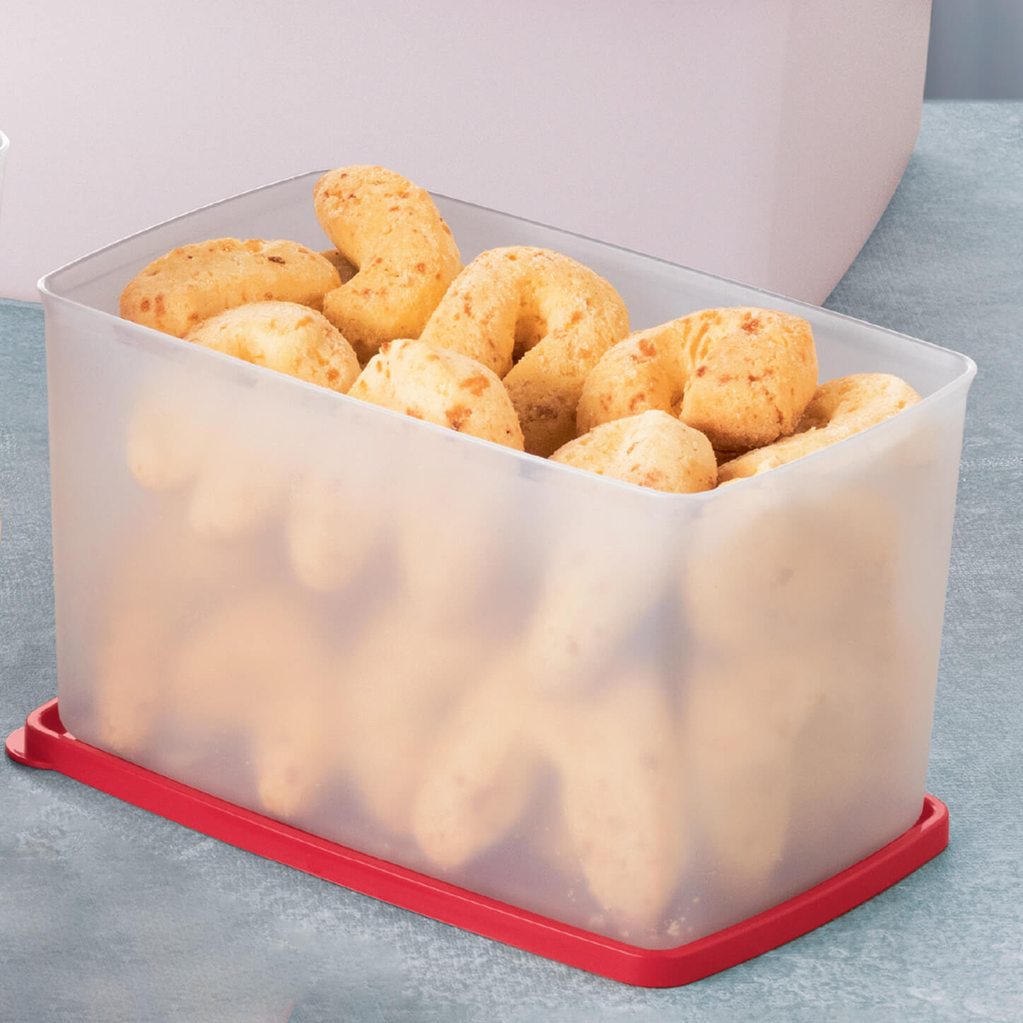 Tupperware Espaçosa 3 litros Vermelha Translúcida - Comprar