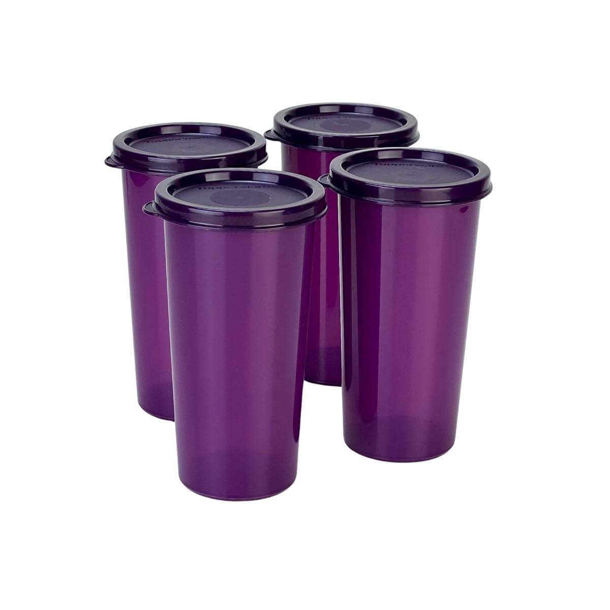 Copo Roxo Para Beber 120 Copos Long Drink 350 Ml Personalizado
