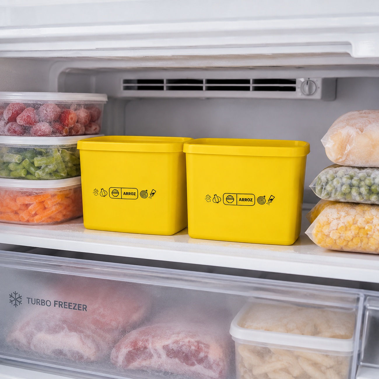 Kit Tupperware Jeitoso Mix Arroz 800ml Amarelo 2 peças - Comprar