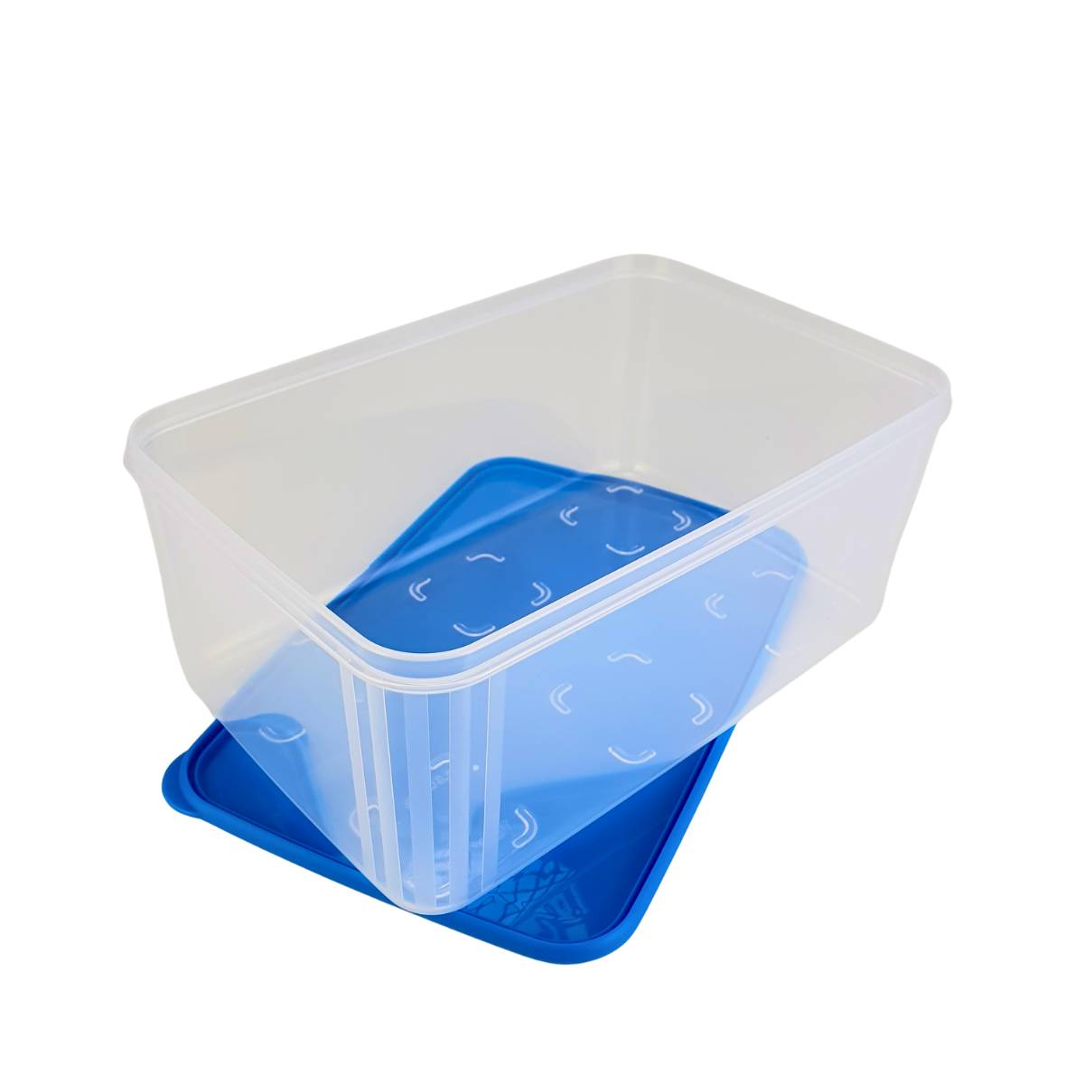 Tupperware Tupperfresh Retangular 2,5 Litros Azul - Comprar