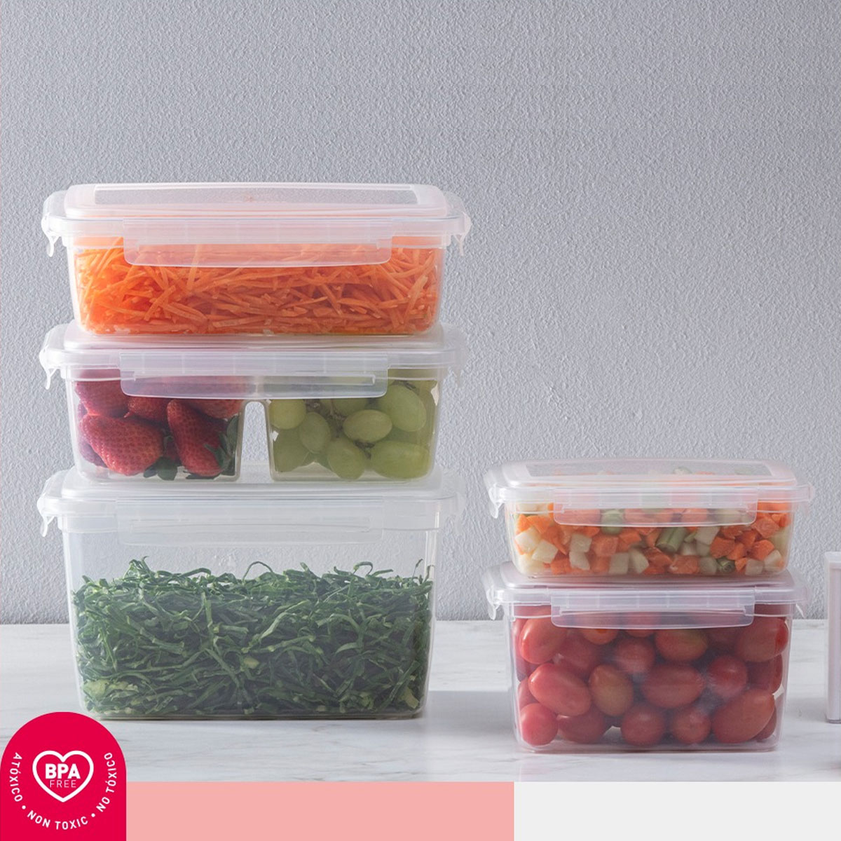 Pote com Trava 850ml Transparente Easy Lock - Comprar Tupperware