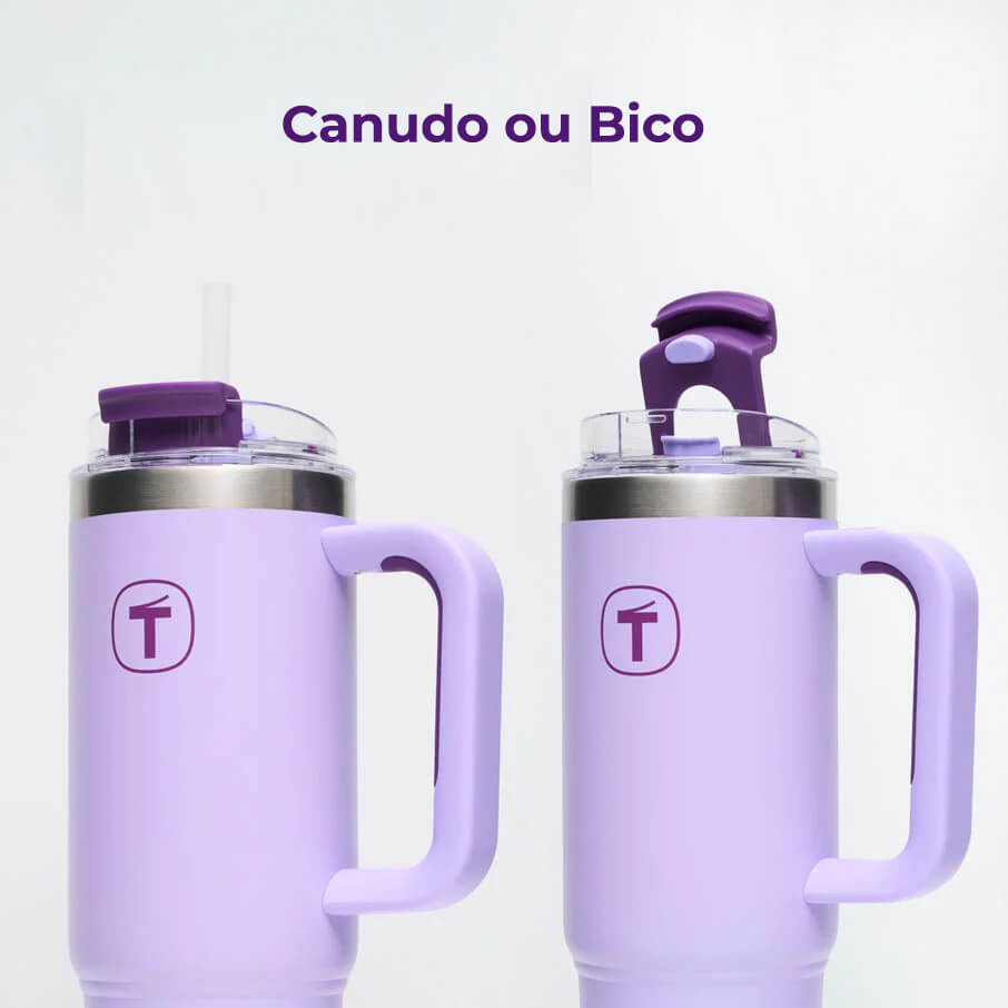 Copo Tupperware Térmico Big T Tumblers 1,1 litro Lilás - Comprar ...