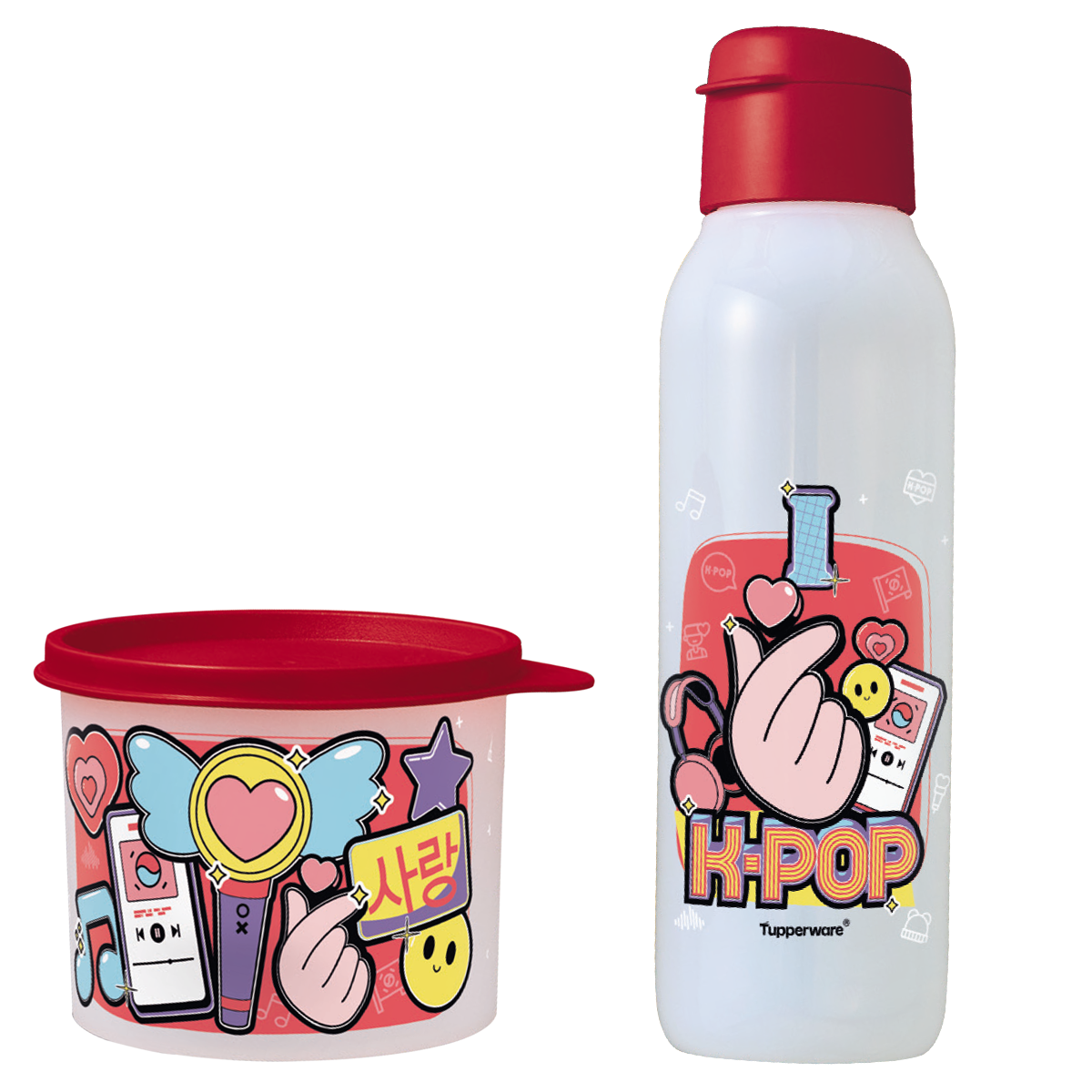Kit Tupperware Pote Redondinha 500ml + Garrafa Eco Tupper Plus