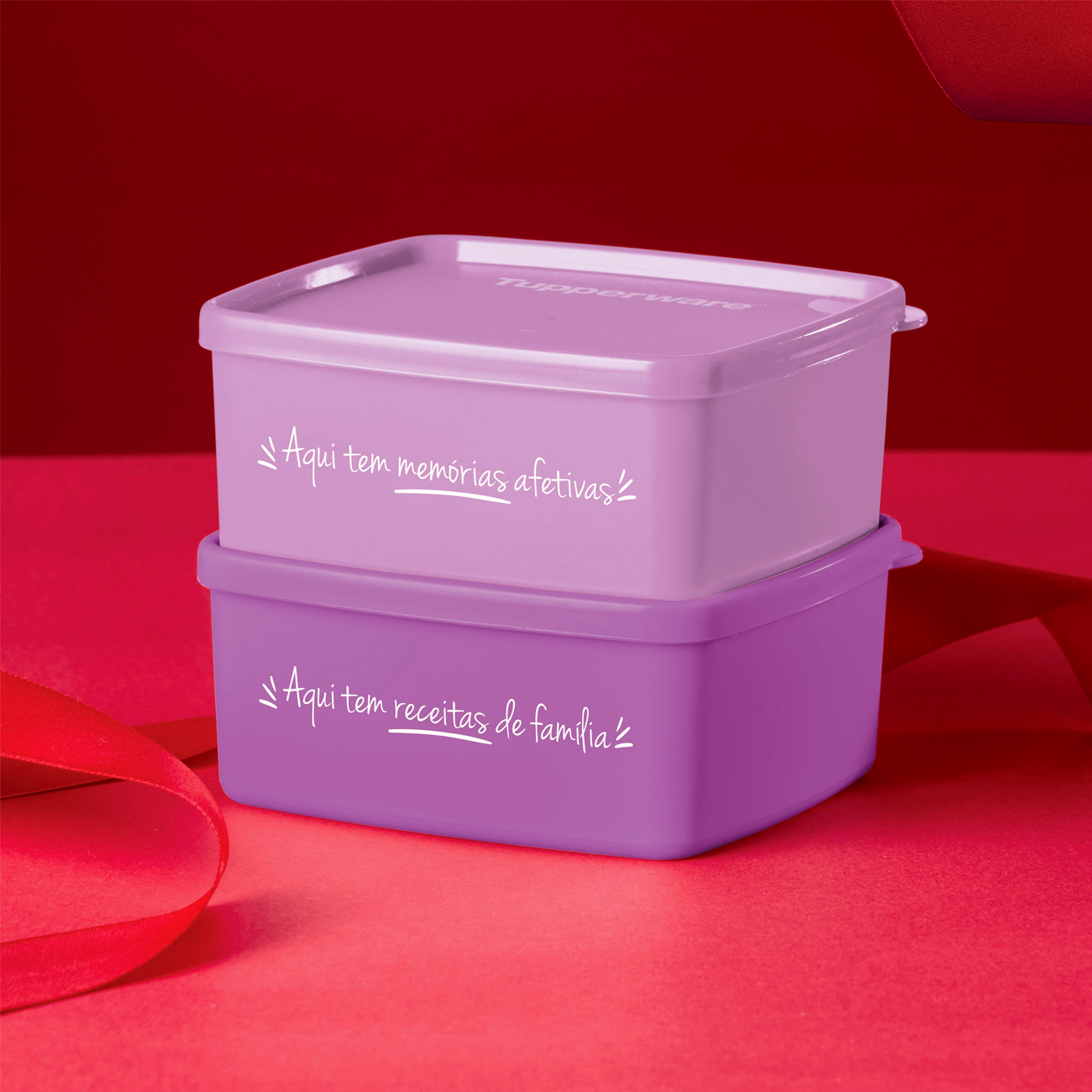 Kit Tupperware Jeitosinho 400ml Aqui tem memórias e receitas 2