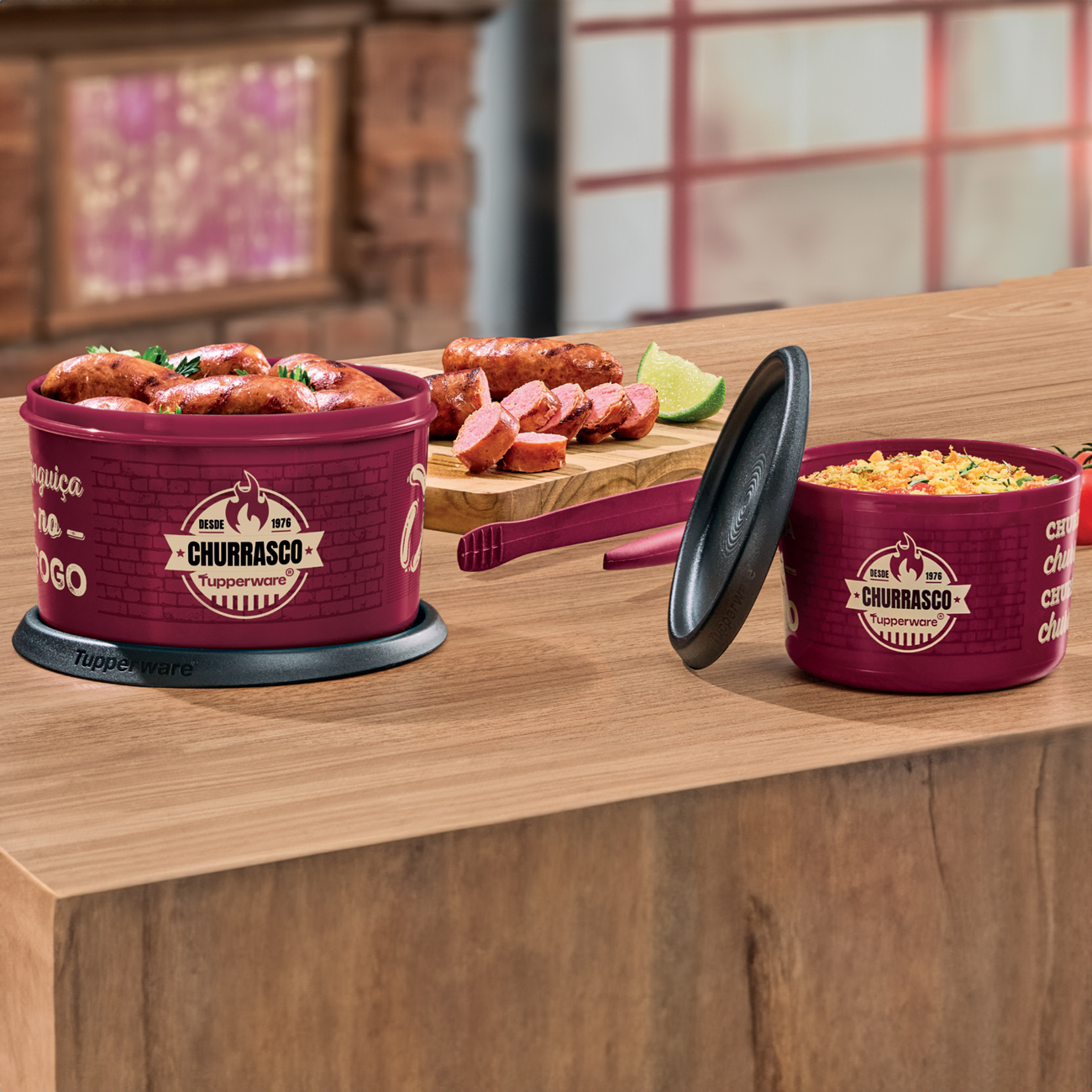 Kit Tupperware Mágica Sabor na Brasa 3 peças - Comprar Tupperware