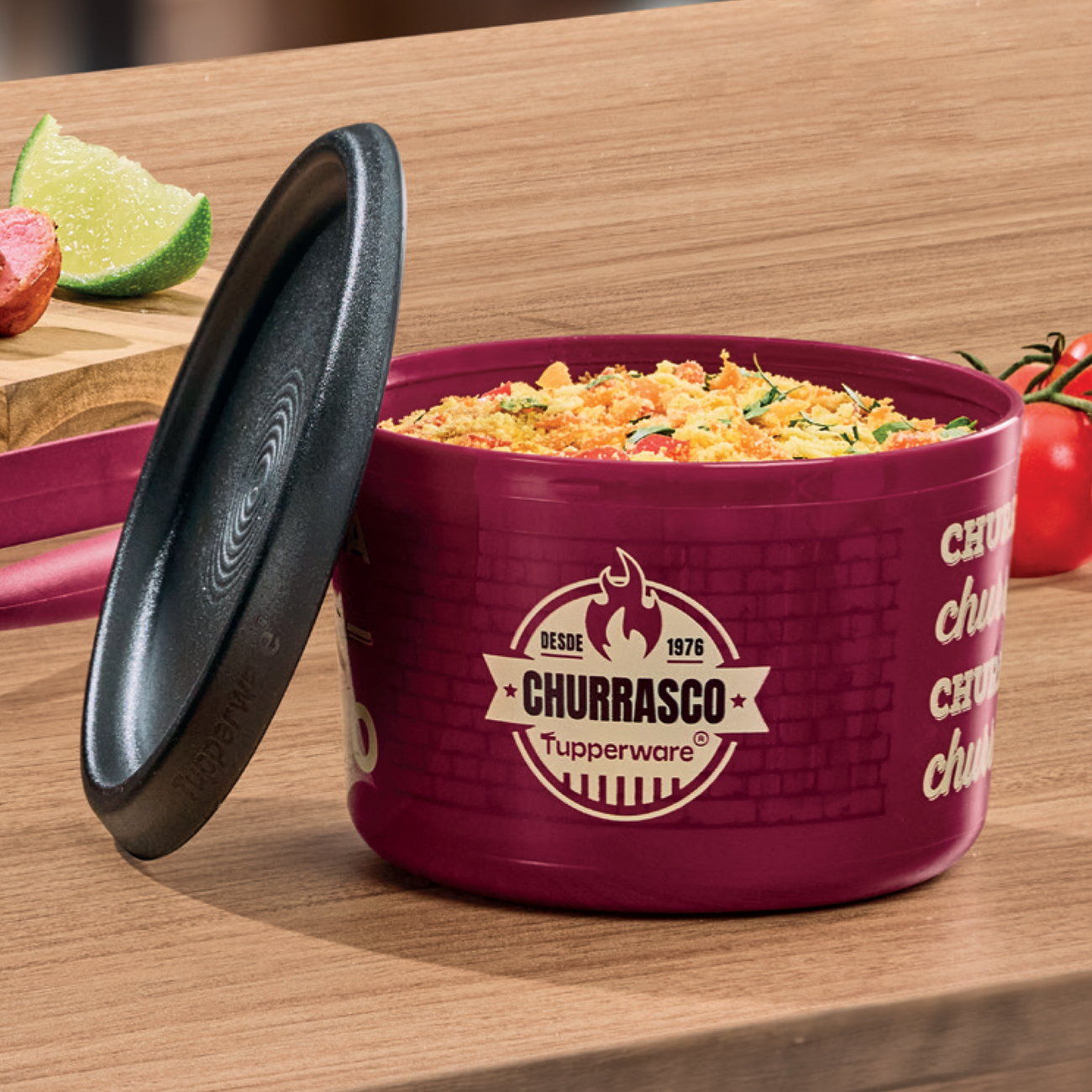 Kit Churrasco Mágico Sabor na Brasa 4 peças - Comprar Tupperware