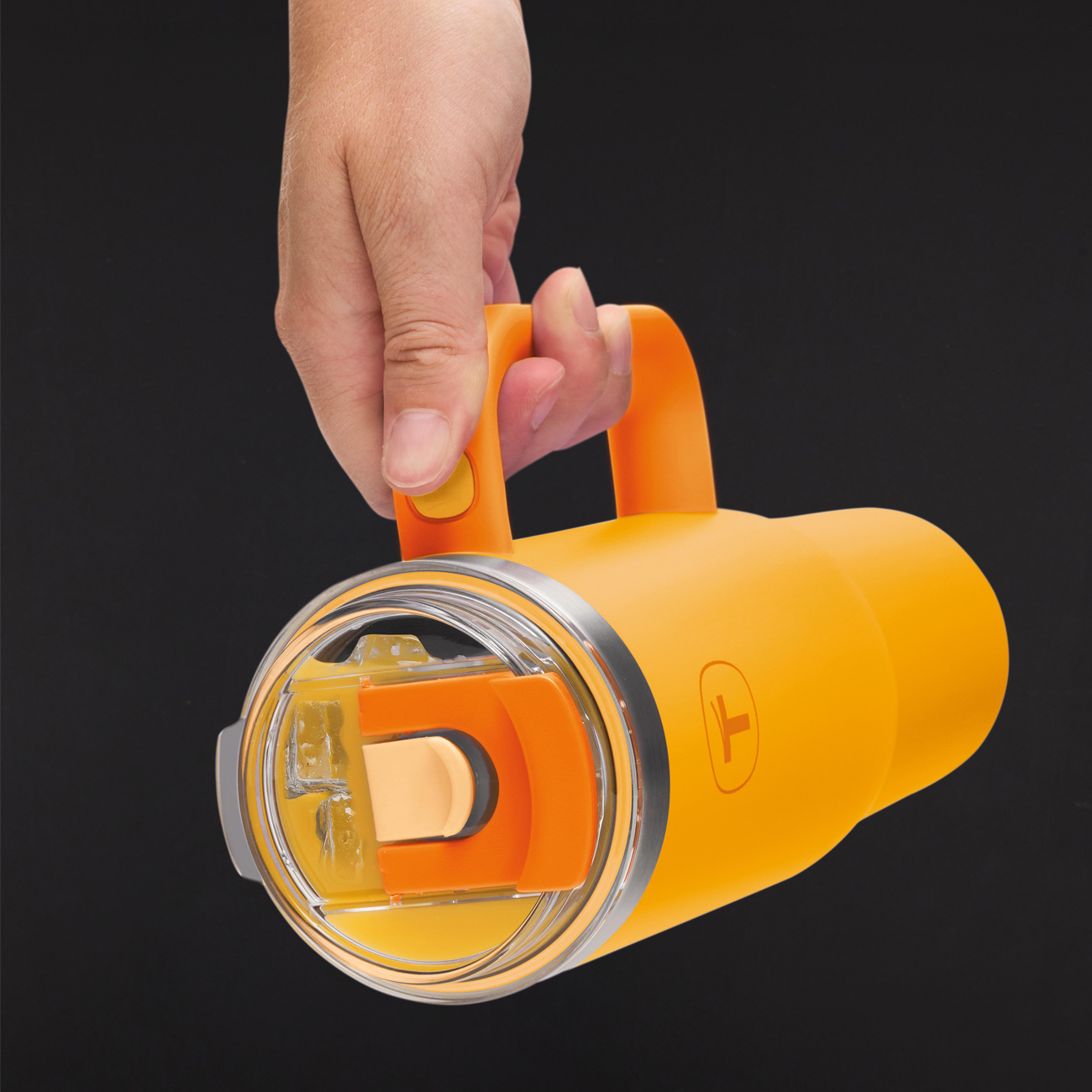 Tupperware Copo Térmico Big T com Canudo 1,1 litro Laranja Damasco ...