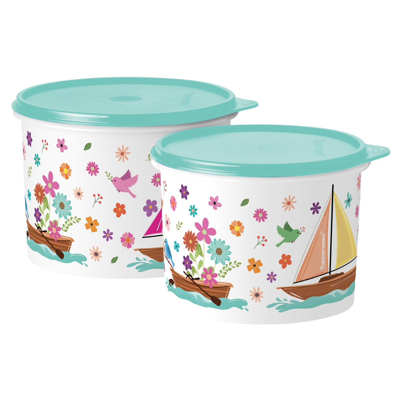 Kit Tupperware Caixa Mar de Flores 2 peças - Comprar Tupperware