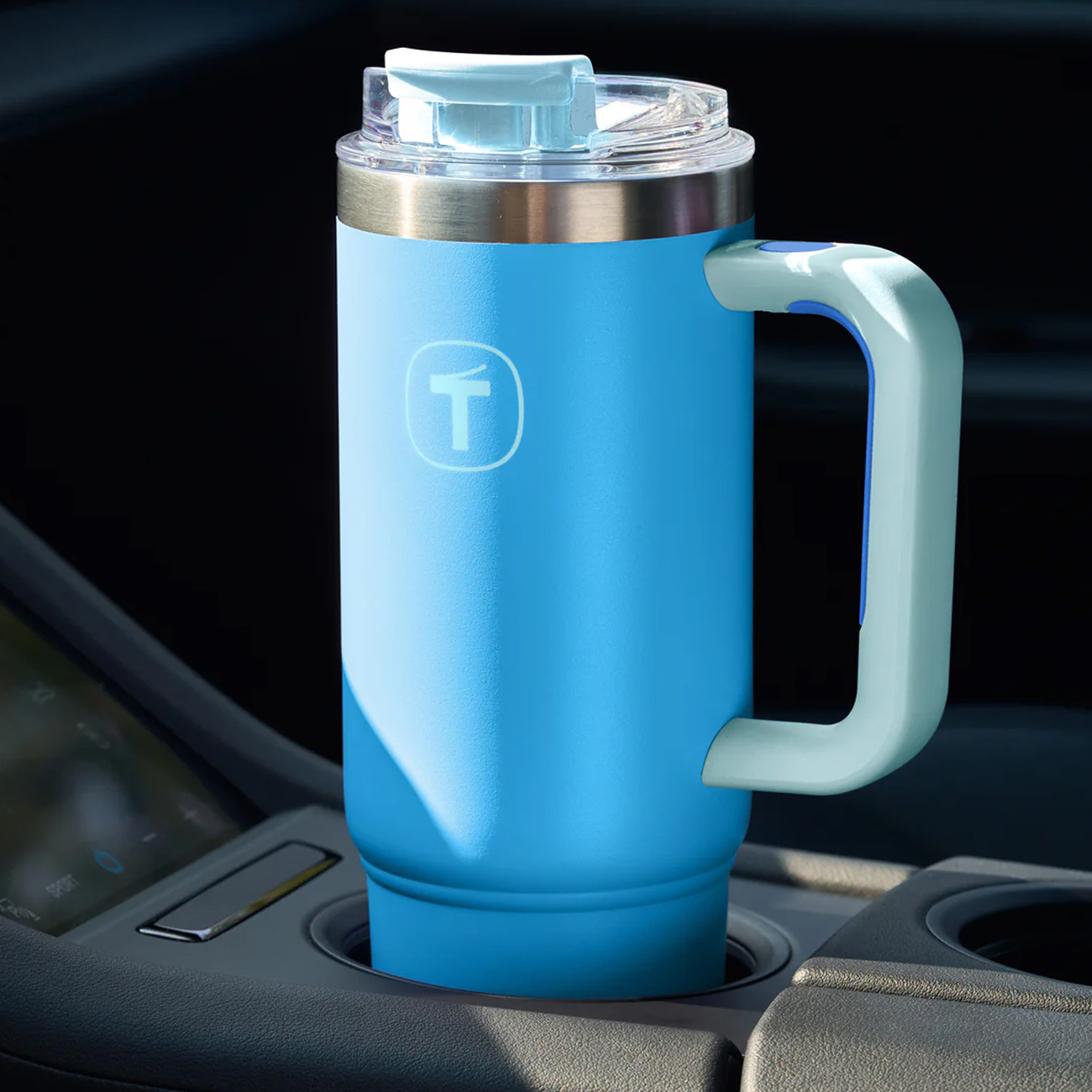 Tupperware Copo Térmico Big T com Canudo 1,1 litro Azul Grécia ...