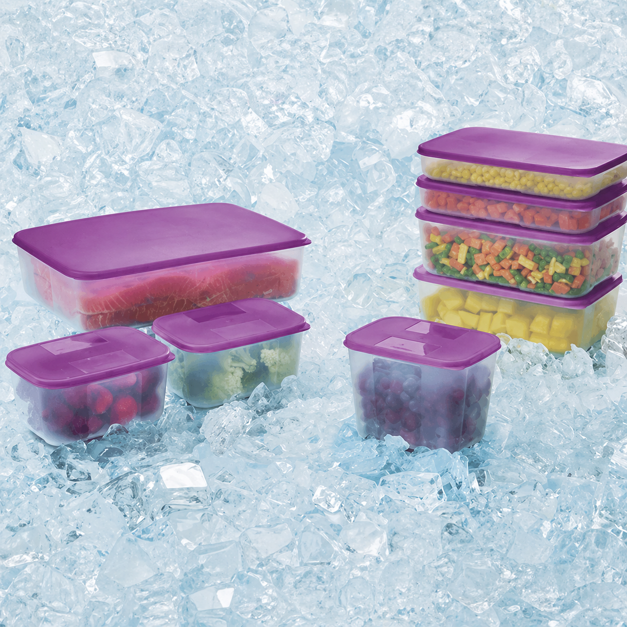 Kit Tupperware PDA 06/2026 Freezer Mate 8 peças - Comprar