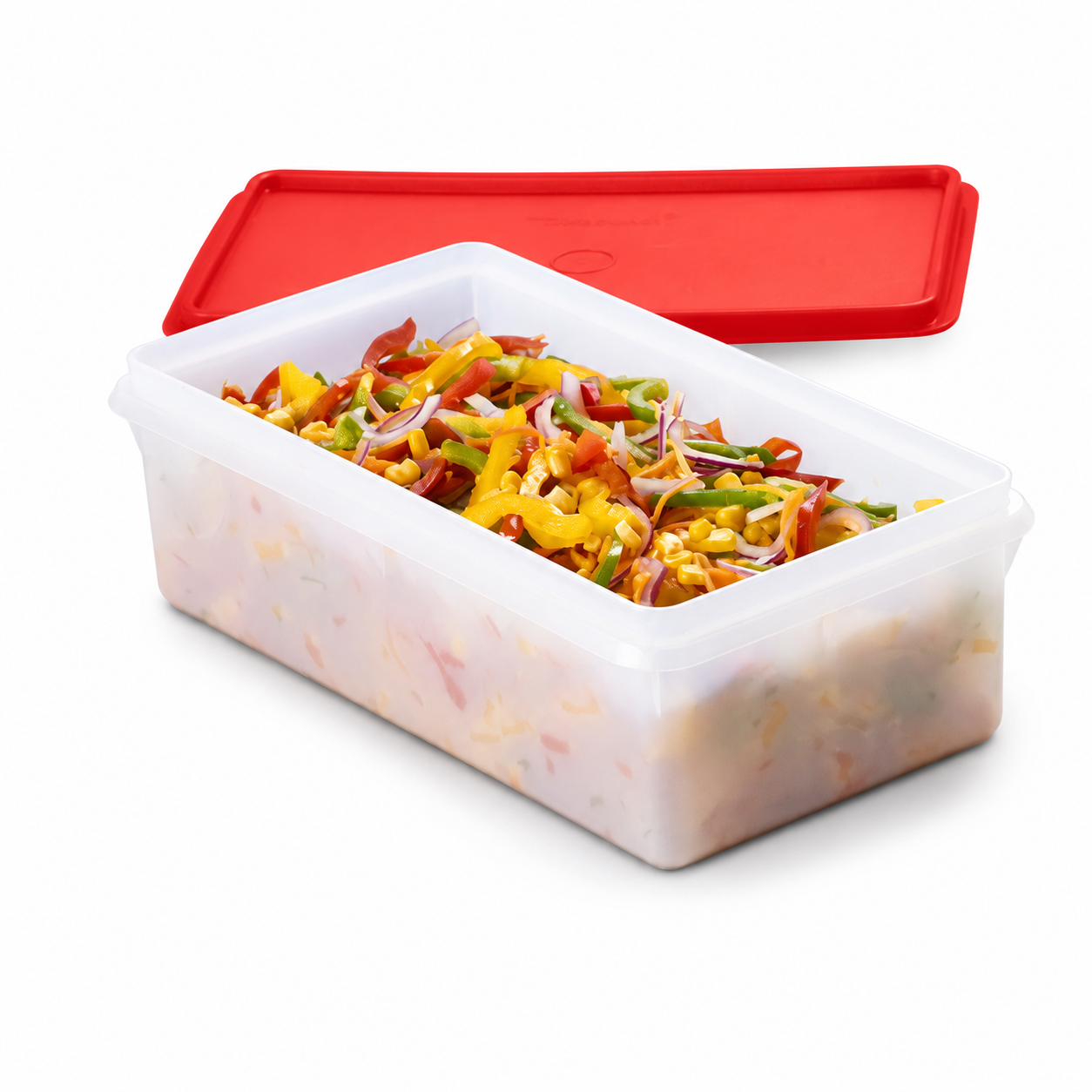 Tupperware Maxi Caixa 2,5 litros Transparente e Vermelho - Comprar