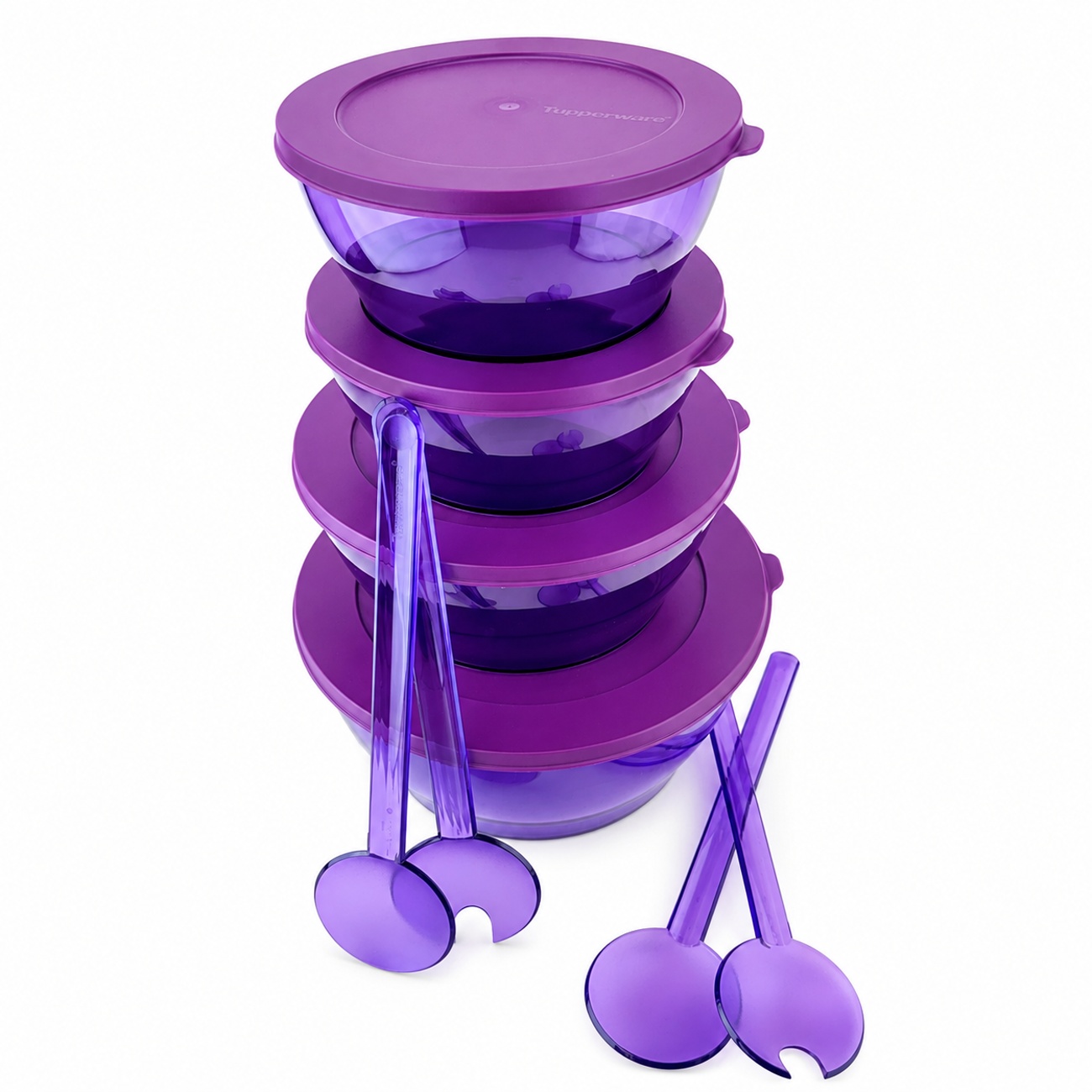 Kit Tupperware PDA 07/2026 Tigela Clear Roxo 8 peças - Comprar