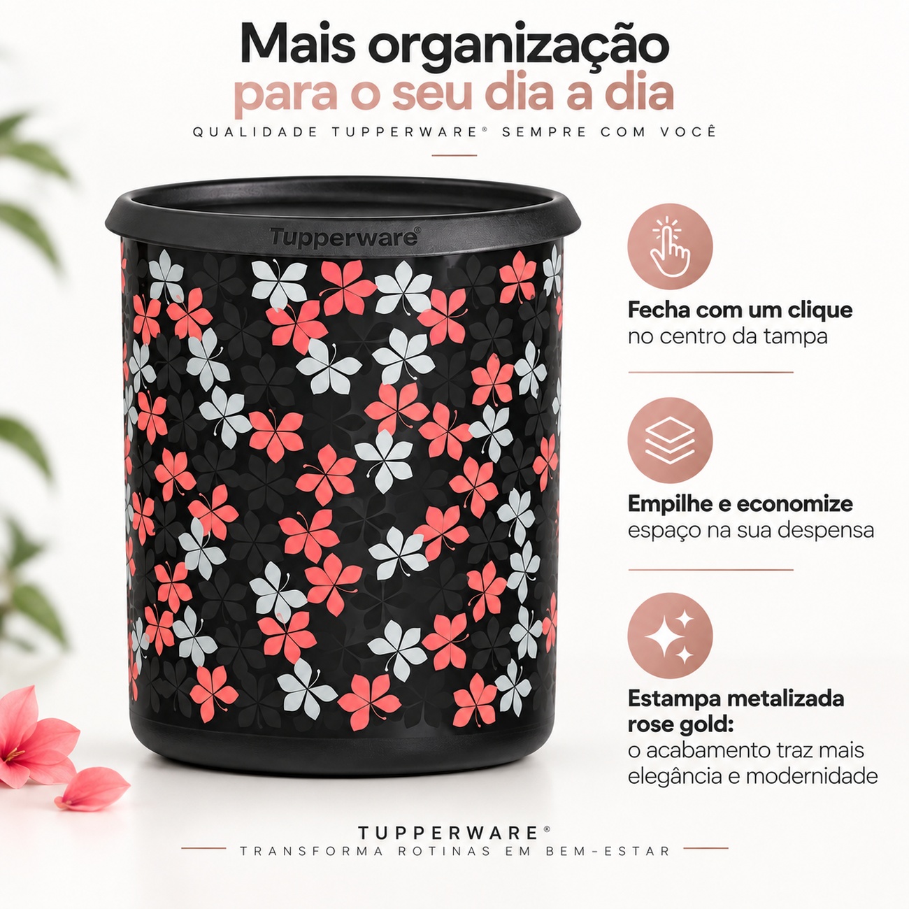 Tupperware Mini Instantânea Magica Luar Rosê 3,3 litros - Comprar