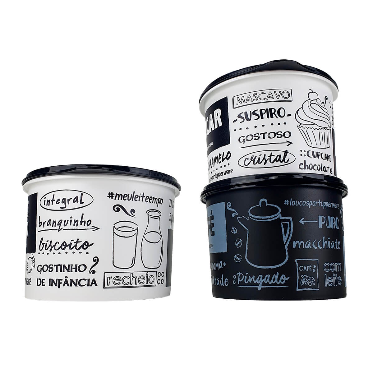 Kit Tupperware Caixa de Mantimentos 3 Peças - Comprar Tupperware