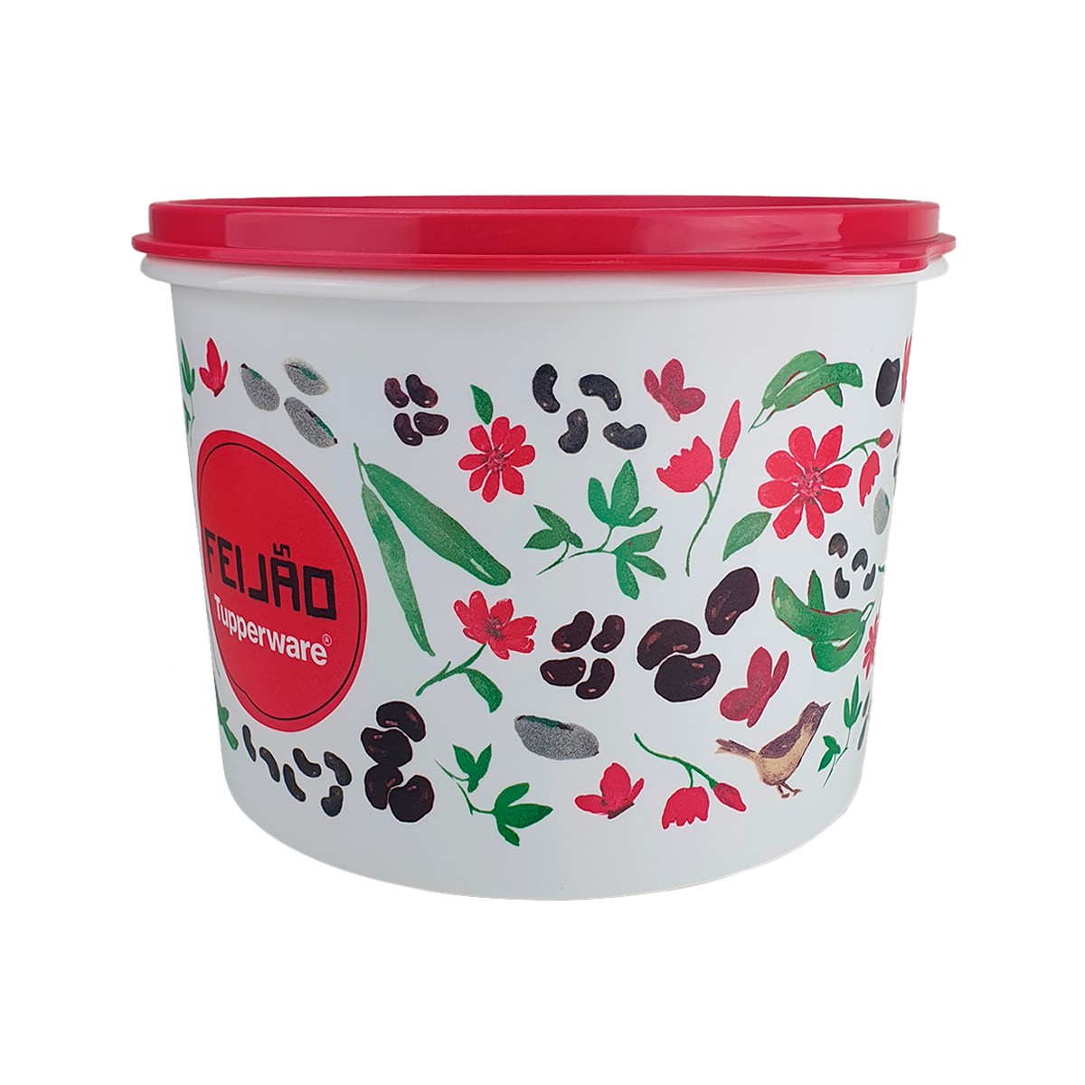 Tupperware Caixa Feijão Floral 2kg - Armazena seu Feijão - Comprar