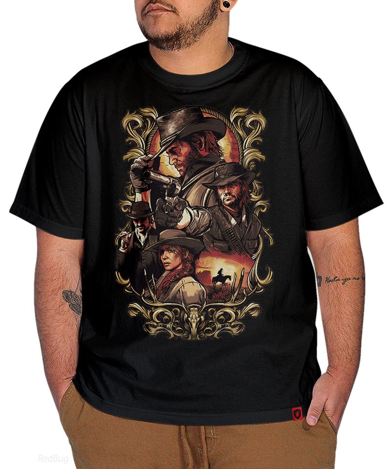 Camiseta Camisa Red Dead Redemption 2 Jogo Arthur Morgan 01 em