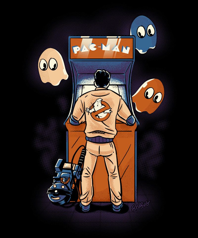 Pac Man e Ghostbusters como você nunca viu! - RedBug Camisetas