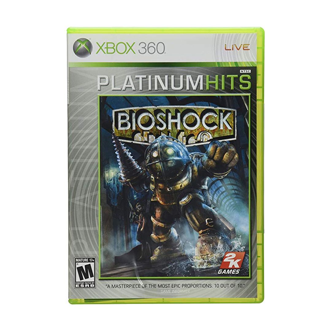 Xbox 360 bioshock console jogo de vídeo na caixa de metal (jogo