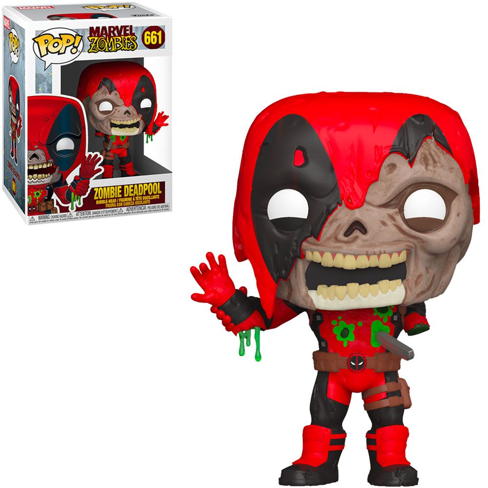 Boneco Funko Pop Marvel Zombies #661 - Zombie Deadpool - Brasil