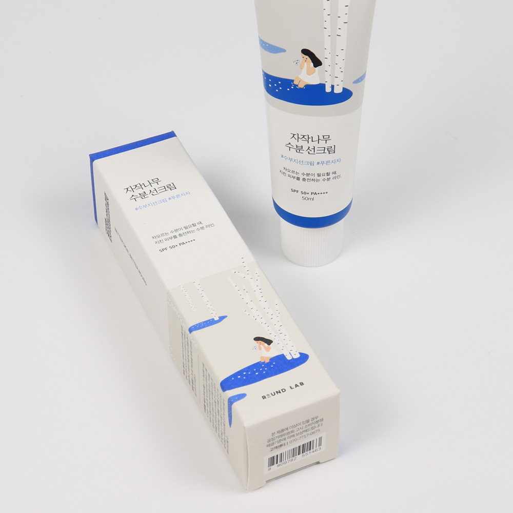 Protetor solar ROUND LAB Birch Juice Moisturizing Sunscreen SPF 50+ PA ...