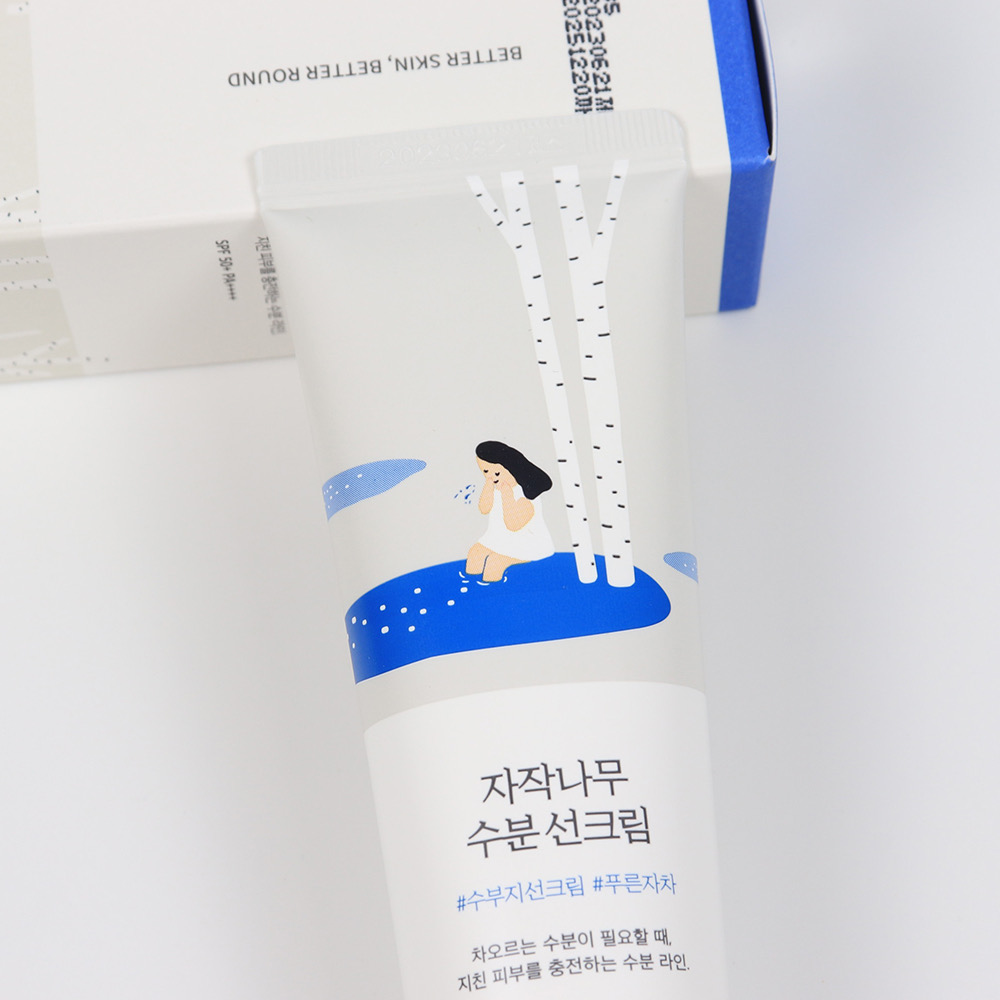 Protetor solar ROUND LAB Birch Juice Moisturizing Sunscreen SPF 50+ PA ...