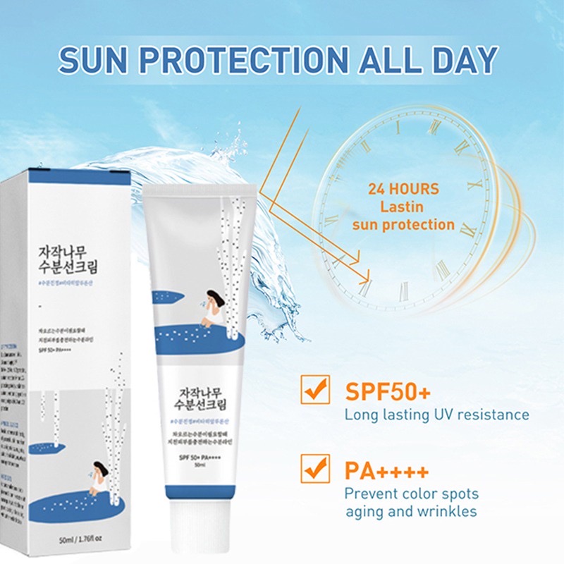 Protetor solar ROUND LAB Birch Juice Moisturizing Sunscreen SPF 50+ PA ...