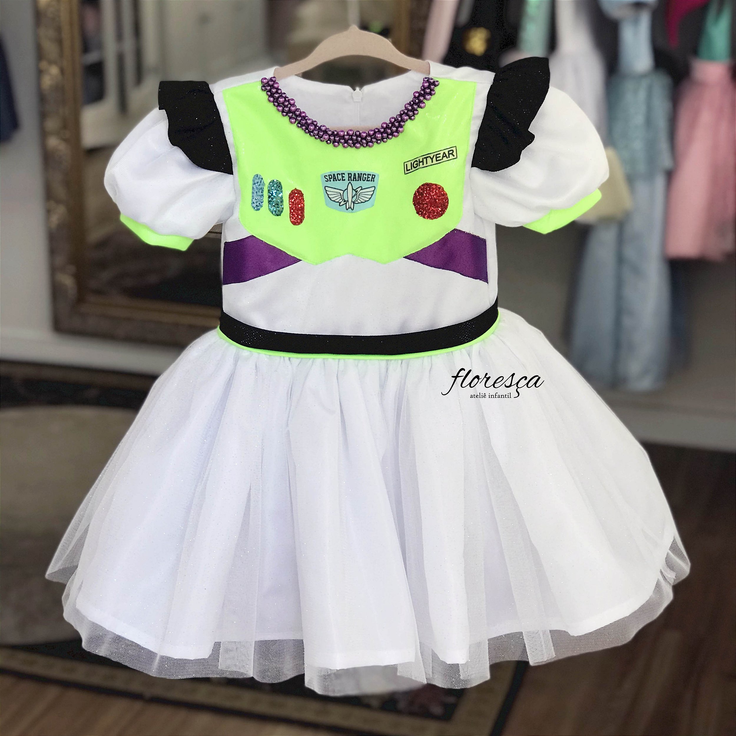 Vestido Infantil Moana  Floresça Ateliê - Floresça Ateliê Infantil