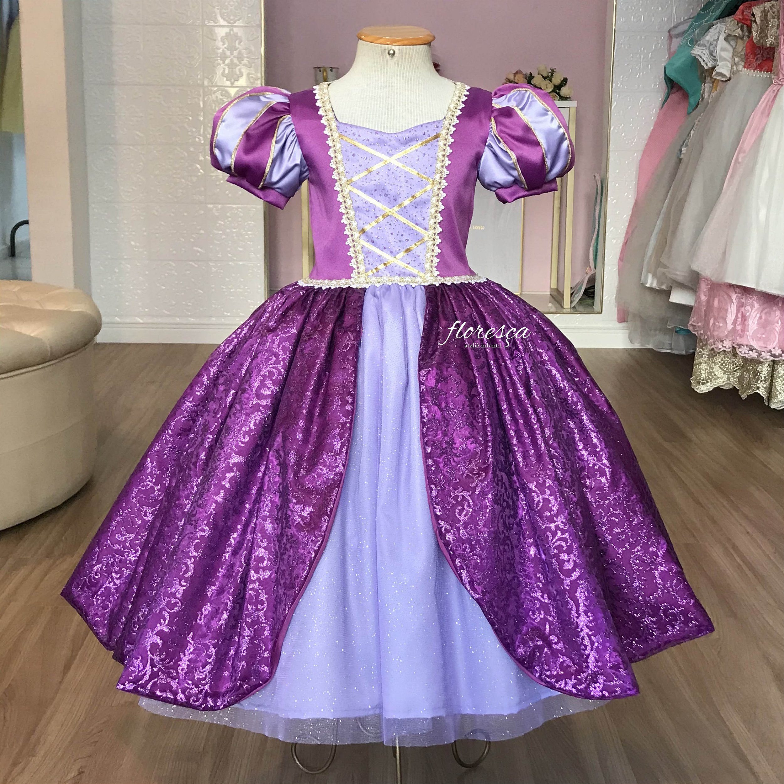 Vestido Princesa Sofia - Super Luxo e Conforto