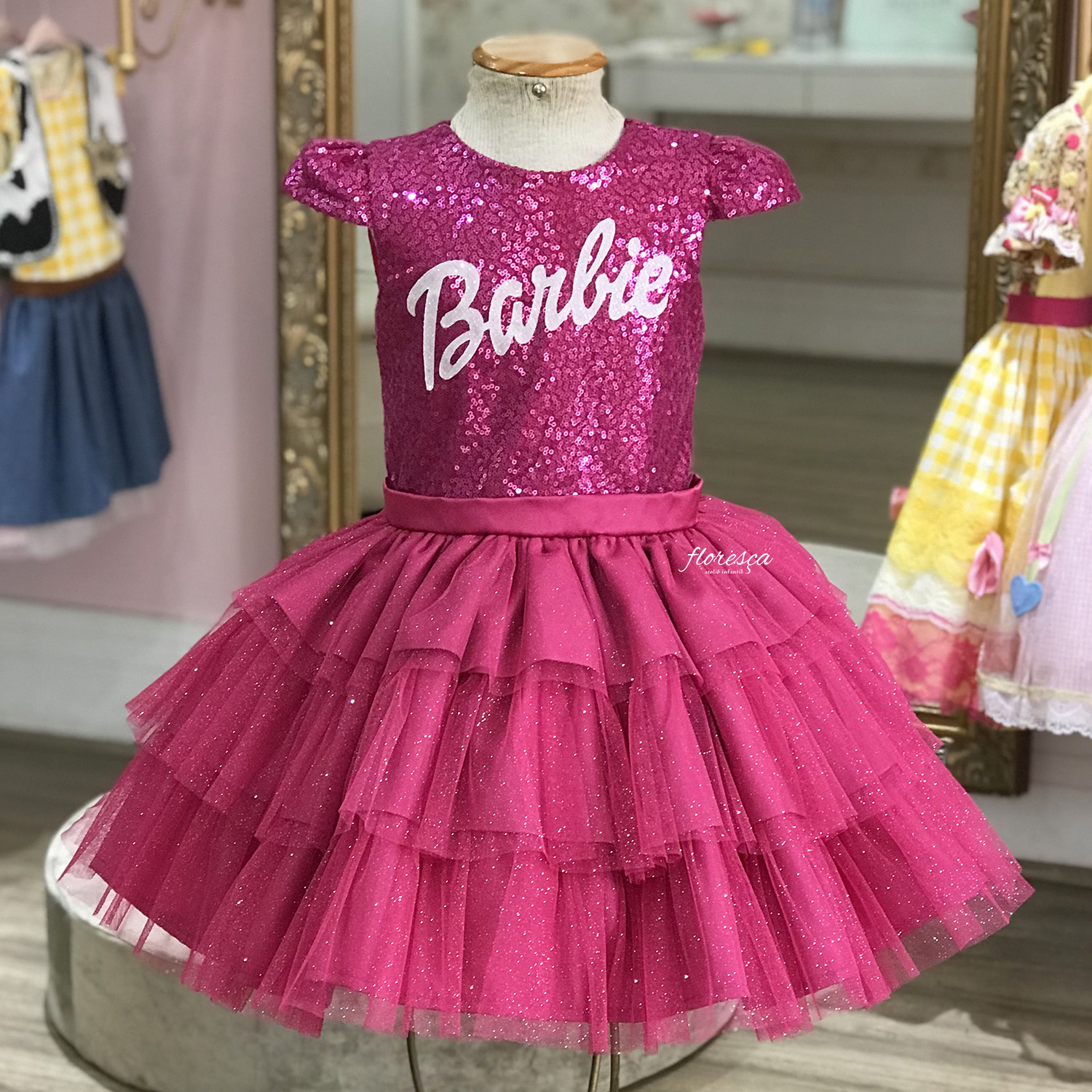 Vestido Infantil Barbie