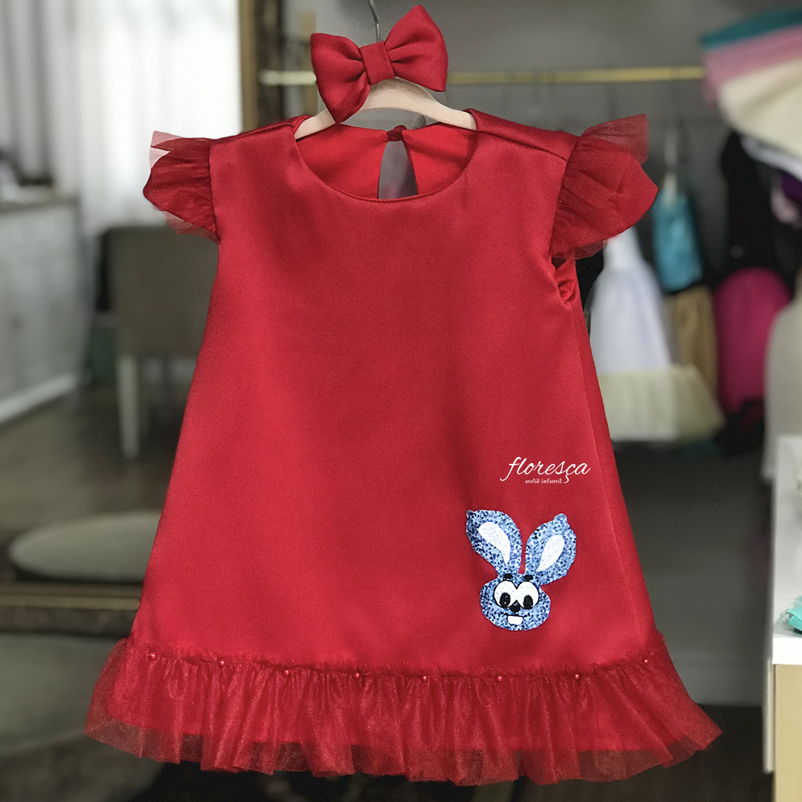 Vestido Infantil Mônica Trapézio - Turma da Mônica | Floresça Ateliê -  Floresça Ateliê Infantil